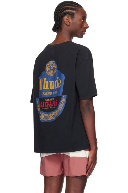 RHUDE  Exclusive Black 'Grand Cru' T-Shirt-RHSS24TT07012610