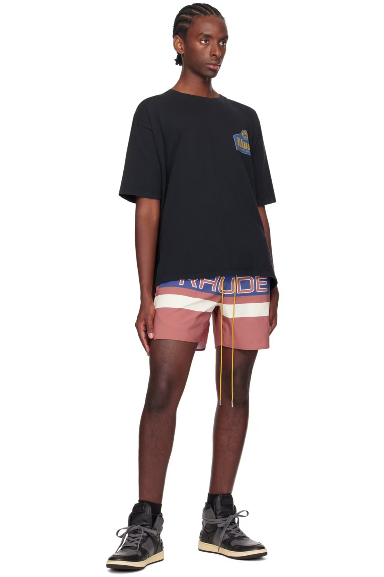 RHUDE  Exclusive Black 'Grand Cru' T-Shirt-RHSS24TT07012610