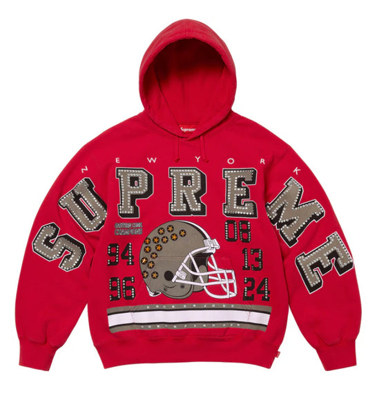 SUPREME-Champions Studded Hooded Sweatshirt-FW24SW47