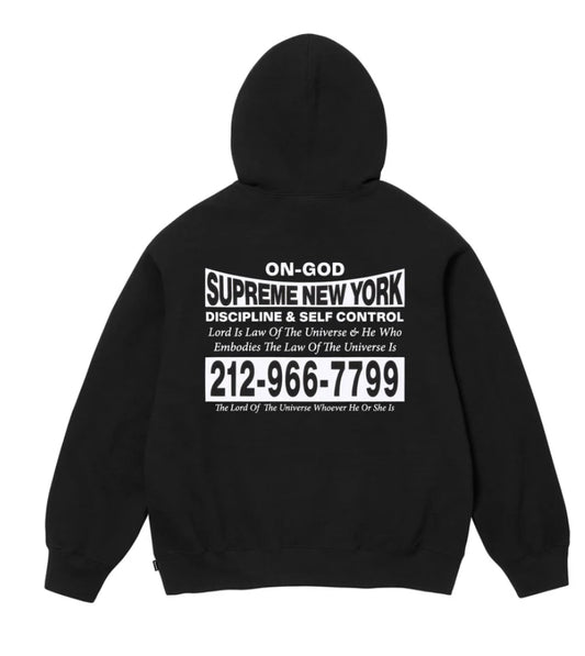 Supreme-On God Hooded Sweatshirt-FW24SW59