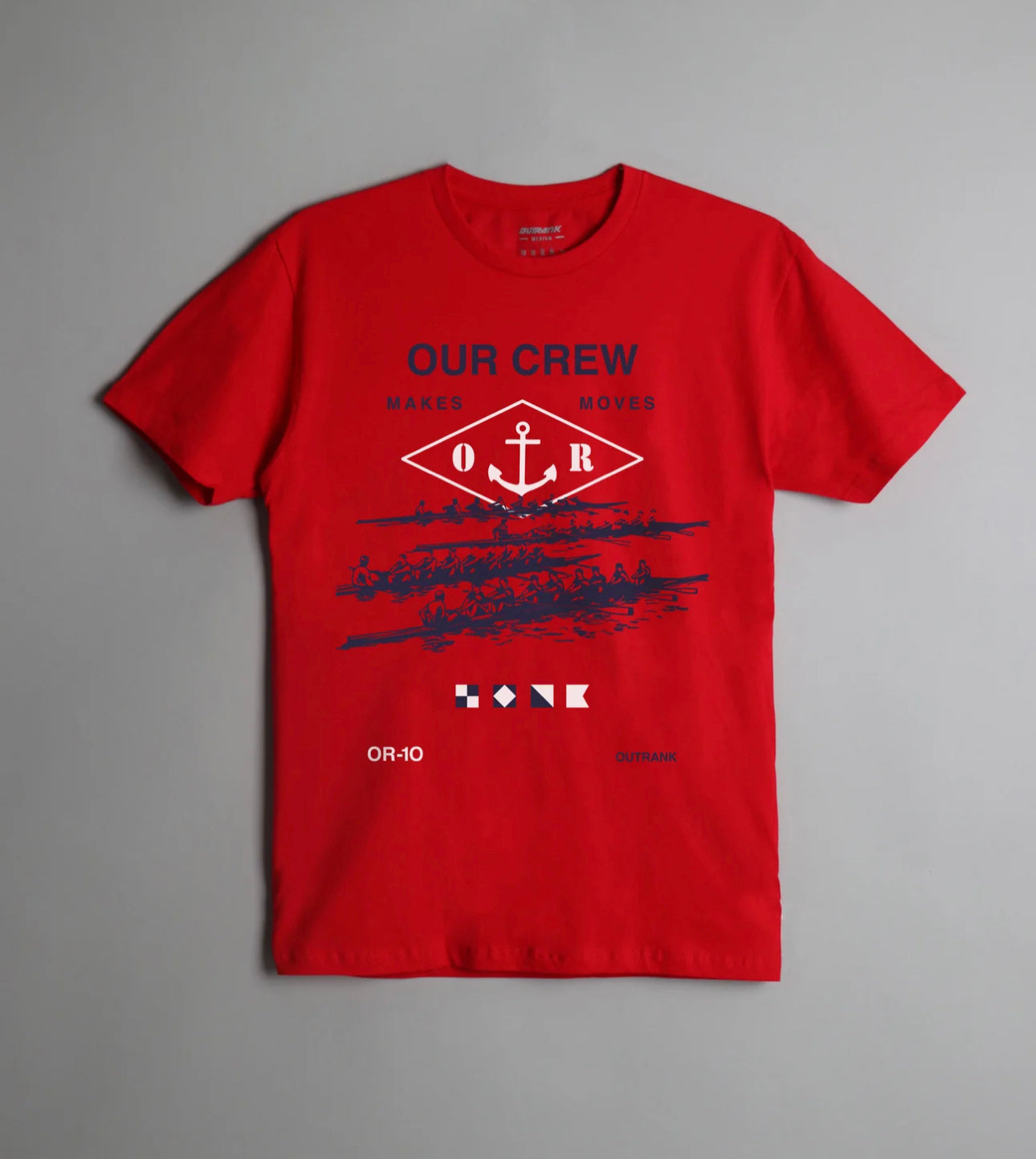 Our Crew Makes Moves T-Shirt - WHITE - Small
