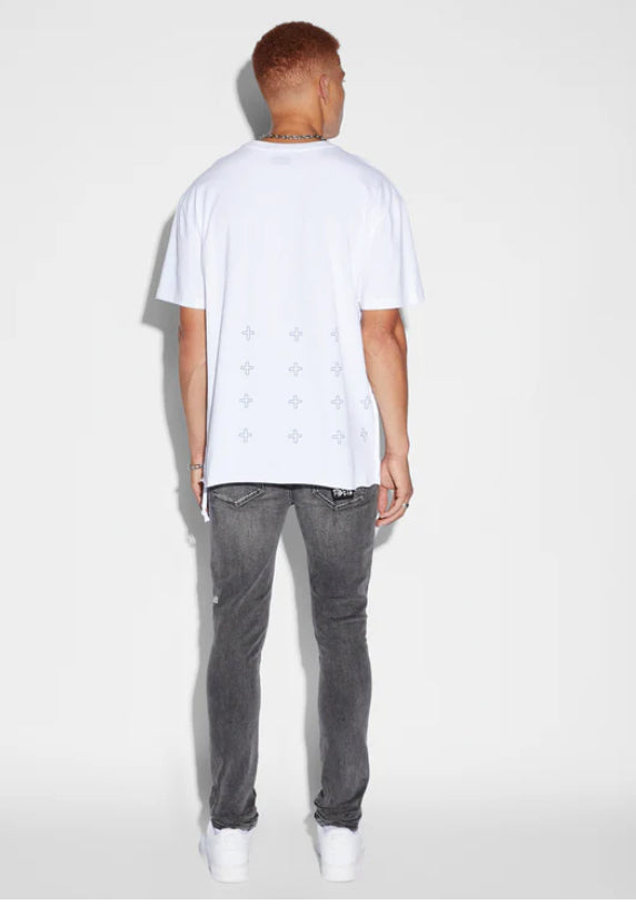 KSUBI-Holograph Biggie Ss Tee Tru White-MSP24TE005