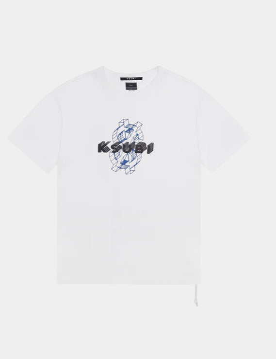 KSUBI-Holograph Biggie Ss Tee Tru White-MSP24TE005