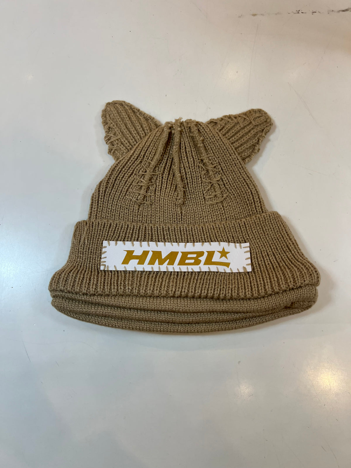 HMBL Tan SZN Triple Layer ears  Beanie