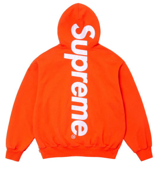SUPREME-Satin Appliqué Hooded Sweatshirt-FW24SW37