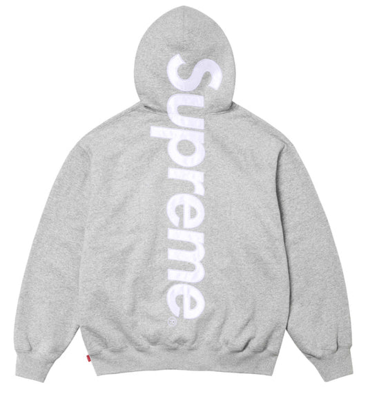 SUPREME-Satin Appliqué Hooded Sweatshirt-FW24SW37