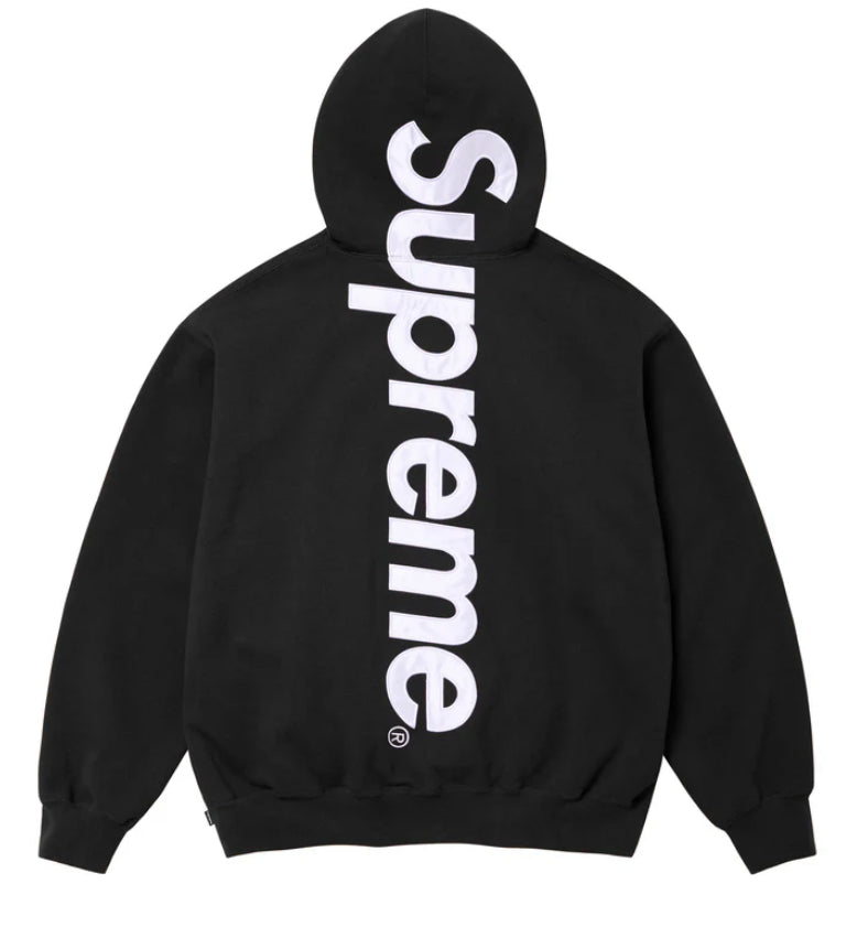 SUPREME-Satin Appliqué Hooded Sweatshirt-FW24SW37