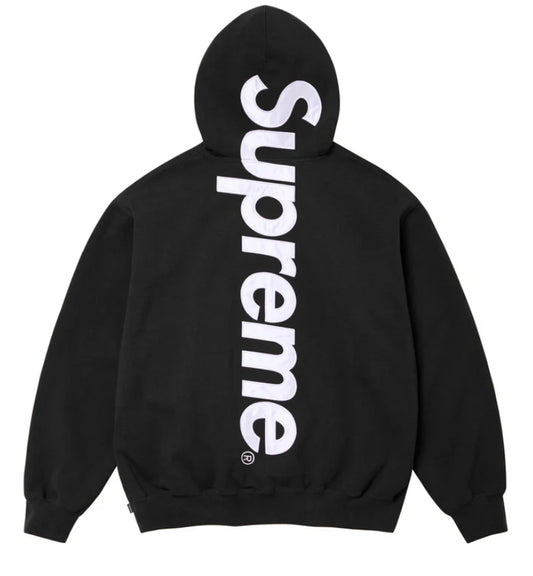 SUPREME-Satin Appliqué Hooded Sweatshirt-FW24SW37