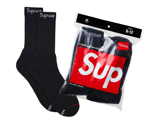 Supreme@/Hanes® Crew Socks (4 Pack)-99HAA26B