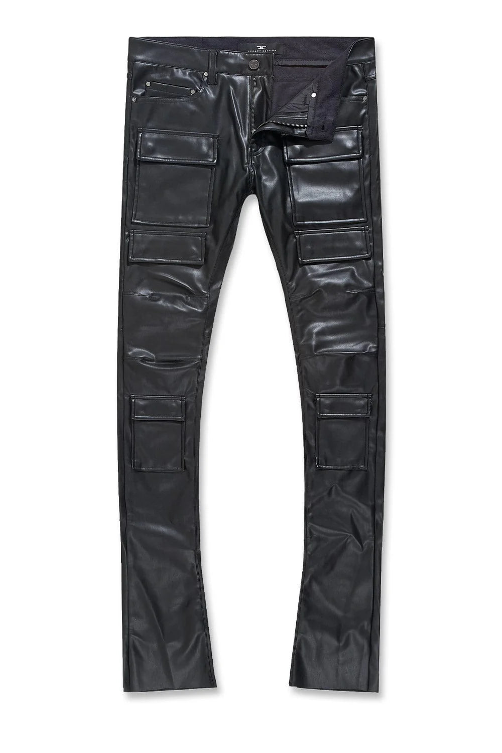 JORDAN CRAIG-ROSS STACKED - THRILLER CARGO PANTS (BLACK)-JRF1218