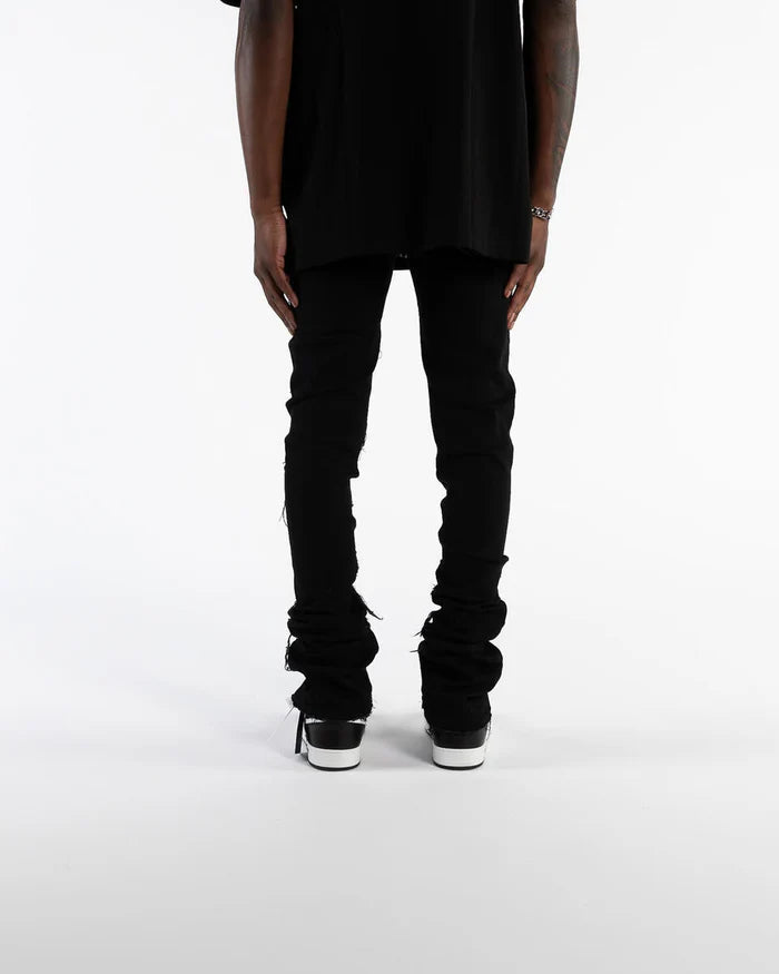 PHEELINGS INSPIRED BY FLARE STACK DENIM (BLACK)-PH-SS23-76