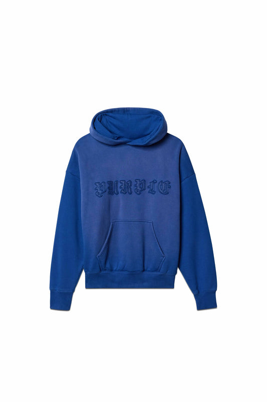 Purple-Gothic Applique Hoodie- P401-HMGW424