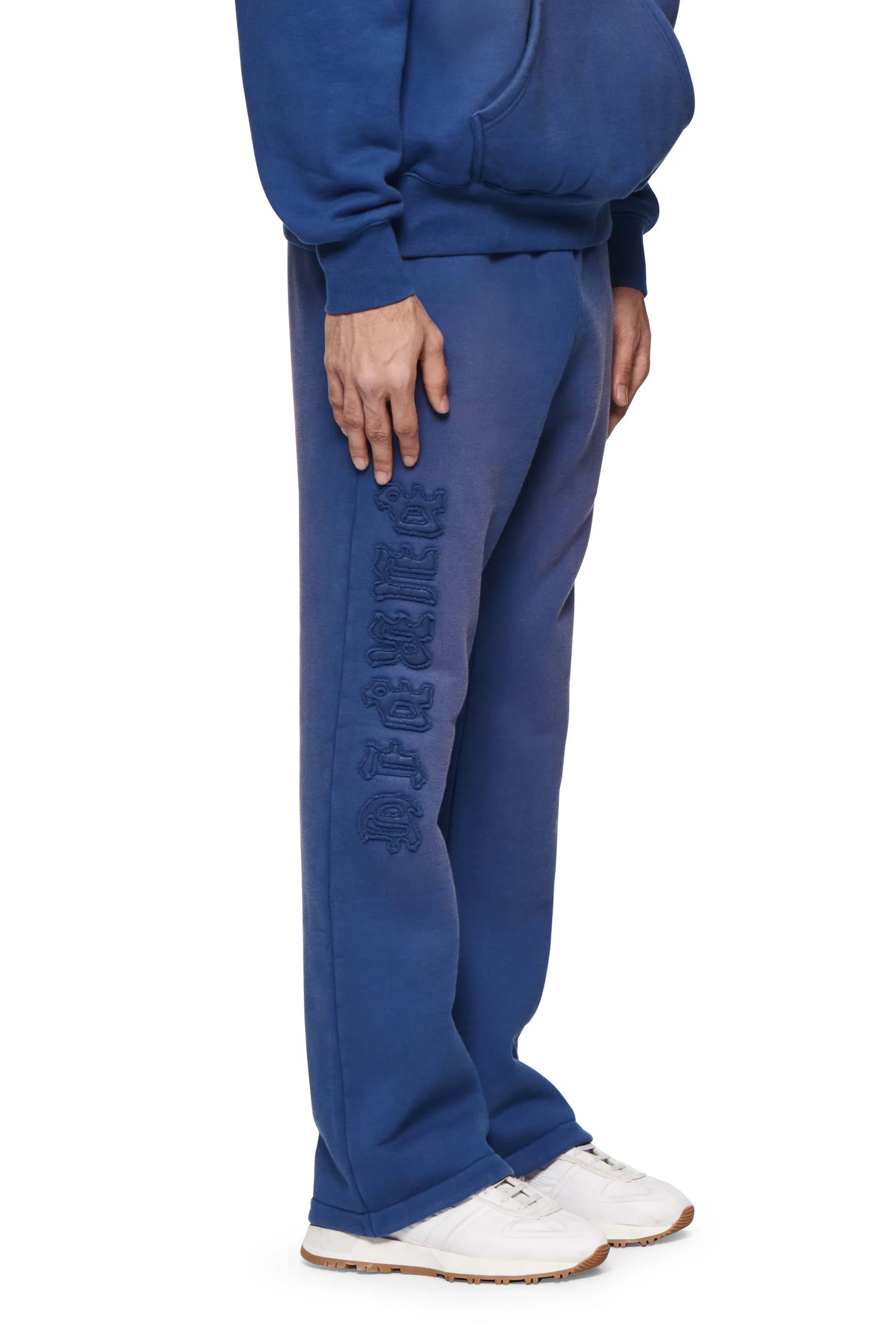 Purple-Gothic Applique Sweatpants-P459-HMBA424