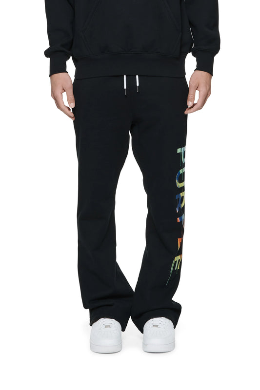 Purple-P459 Rainbow Drip Sweatpants-P459-QRBD823