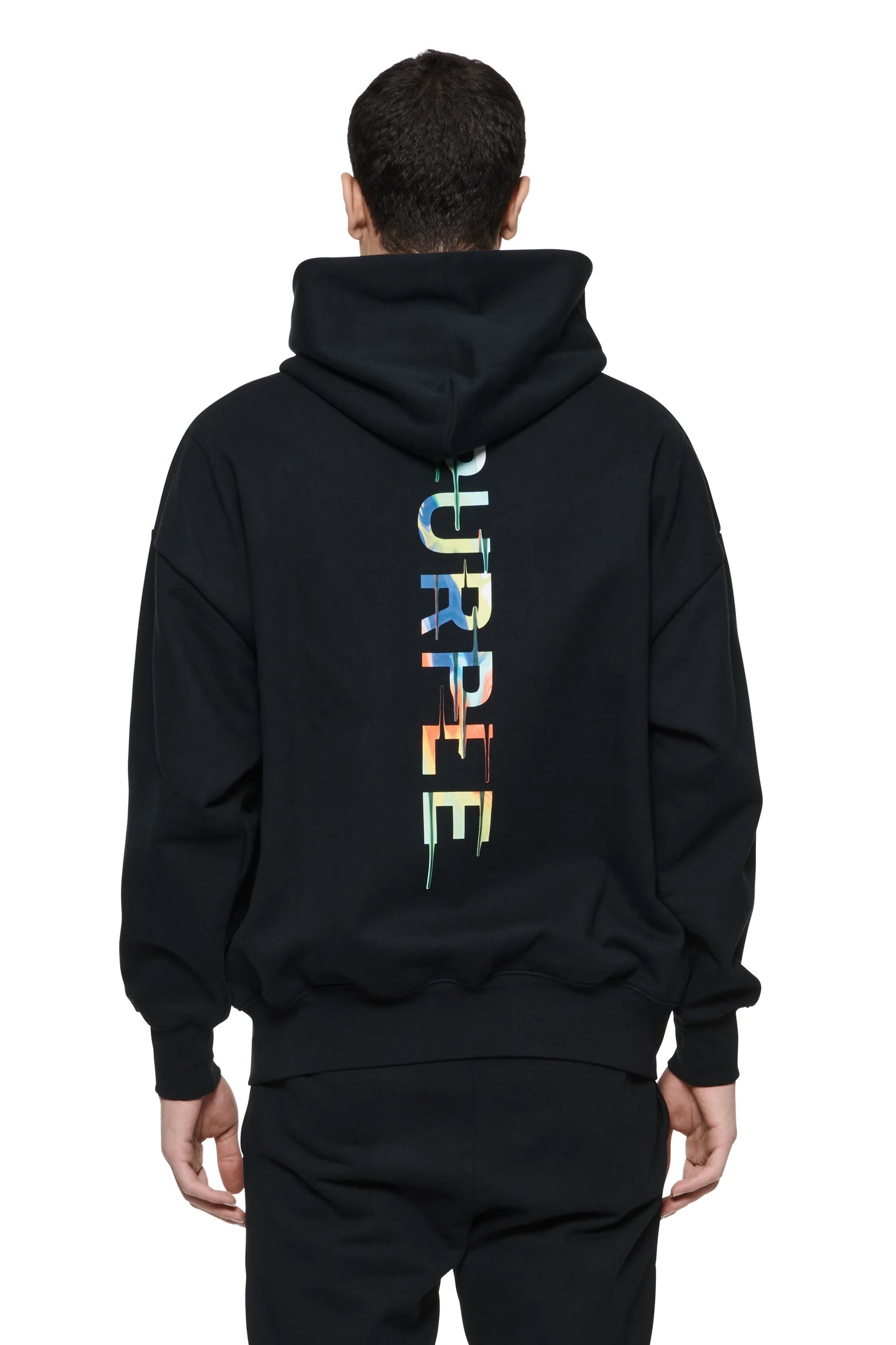 Purple-P401 Rainbow Drip Oversized Hoodie-P401-QRBD823