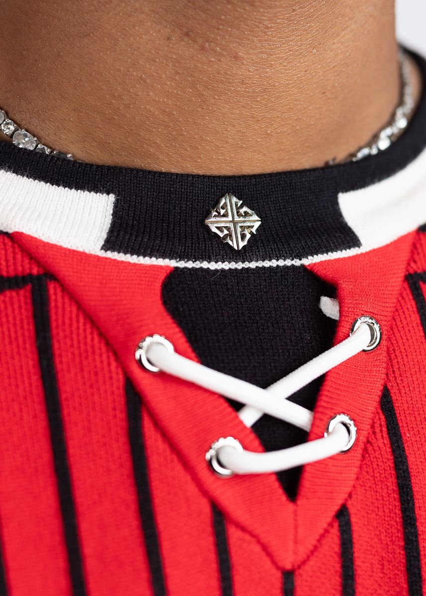 GUAPI-Blood Red Knit Hockey Jersey