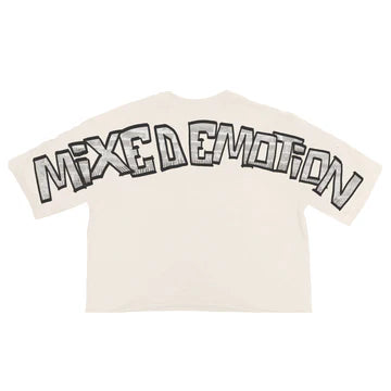 Cream “Monster” Cropped Tee Mixed emotion