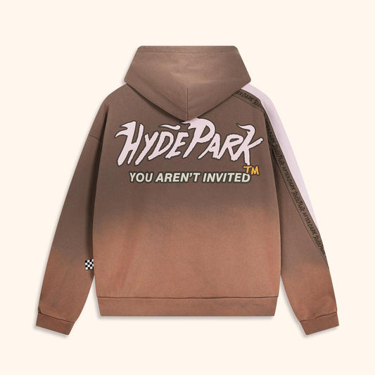 Race To The Top Hoodie - Brown HYDEPARK