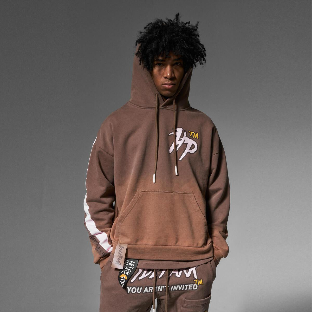 Race To The Top Hoodie - Brown HYDEPARK