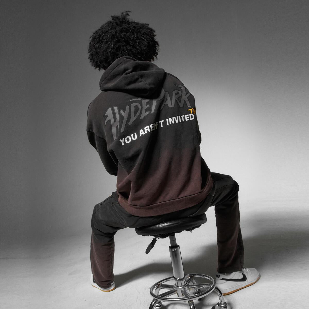 Race To The Top Hoodie - Off Black HYDEPARK