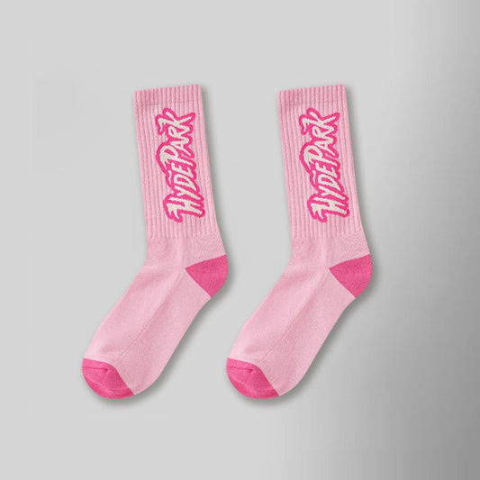 Logo Intarsia Sock - Bubble Gum HYDEPARK