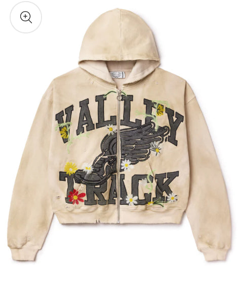 VALE FOREVER -BONE GARDEN ZIP UP HOODIE