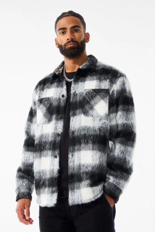 SEE YOU IN PARADISE FLANNEL SHACKET (BLACK) Jordan Craig