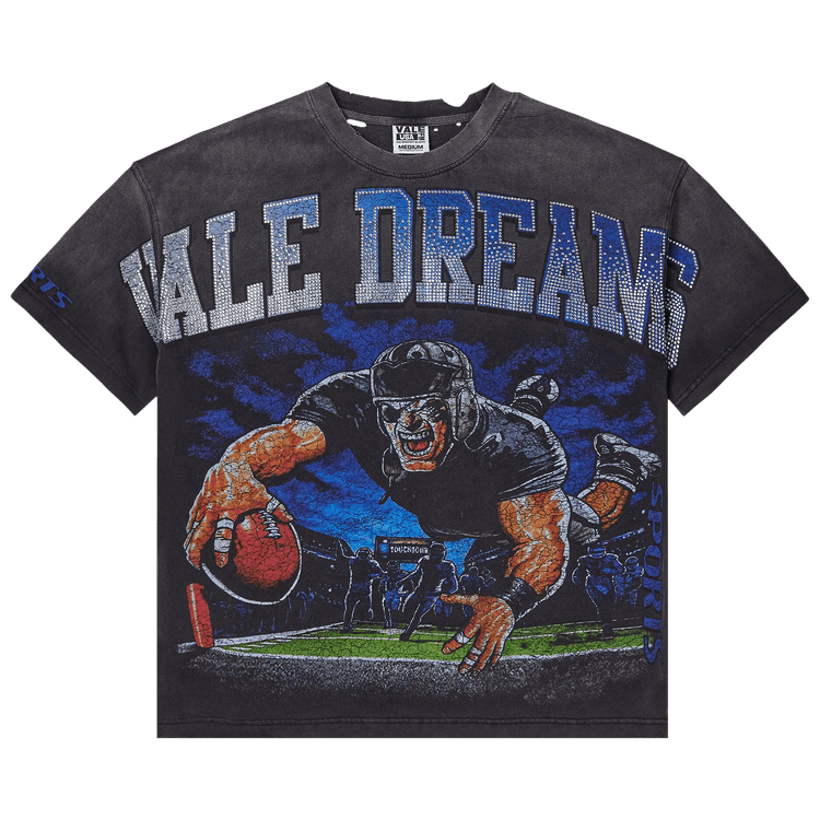 VALE FOREVER GRIDIRON BLING TEE BLACK