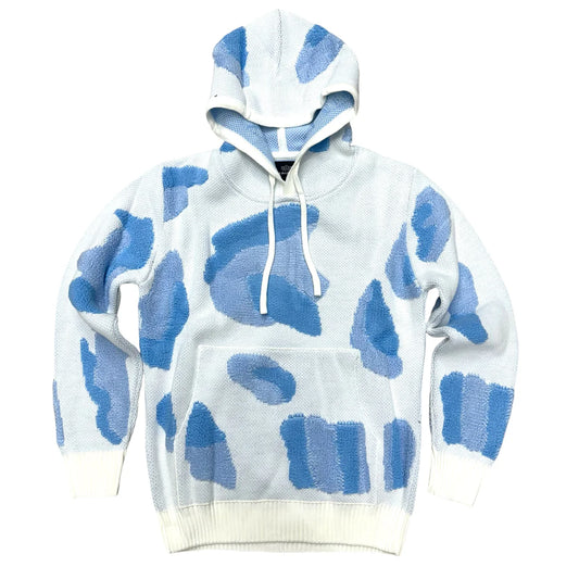 ONE IN A MILLION  BARUDA KNIT HOODIE SWEATER BLUE CLOUD SNOW 618