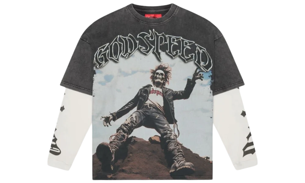 GODSPEED ROCKER THERMAL GREY WASH LONGSLEEVE T-SHIRT