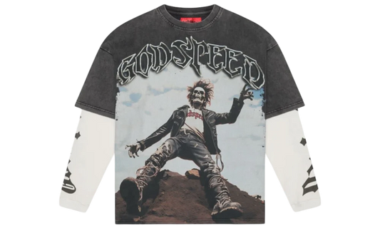 GODSPEED ROCKER THERMAL GREY WASH LONGSLEEVE T-SHIRT