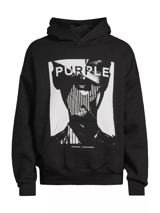 PURPLE HWT FLEECE PO HOODY BLACK BEAUTY