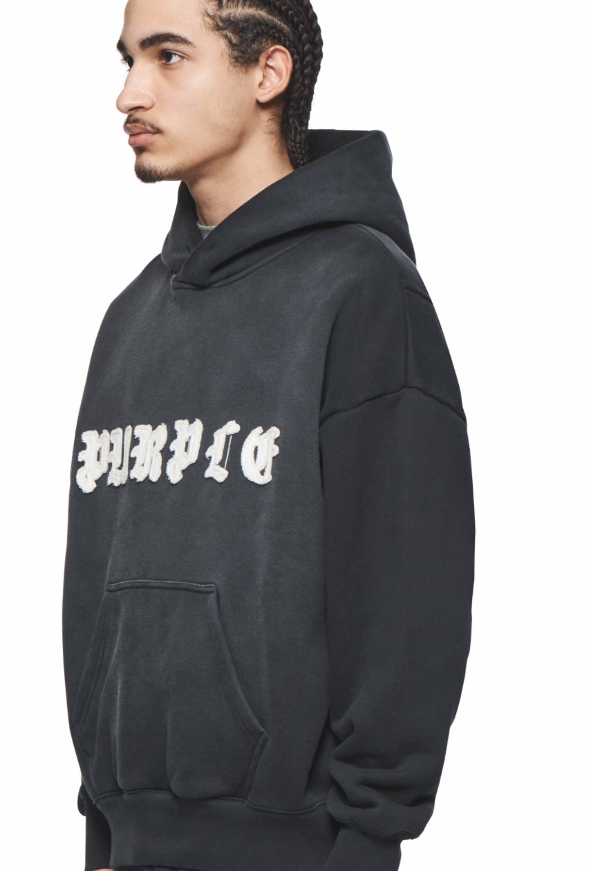 PURPLE Gothic Applique Hoodie
