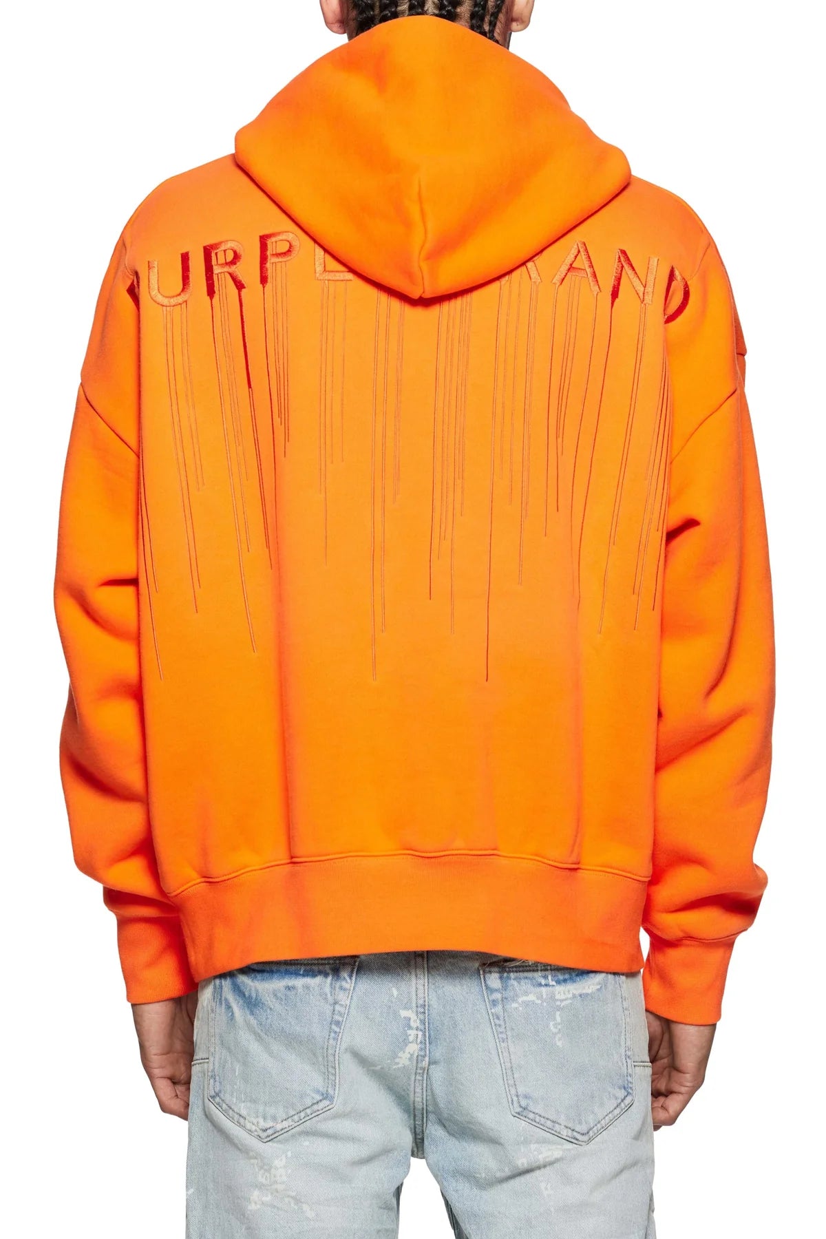 PURPLE ALPHA ORANGE HWT FLEECE PO HOODIE
