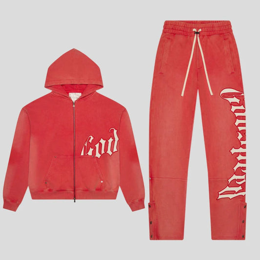 GODSPEED-OG Logo Sweatsuit V2 (Vintage Red)