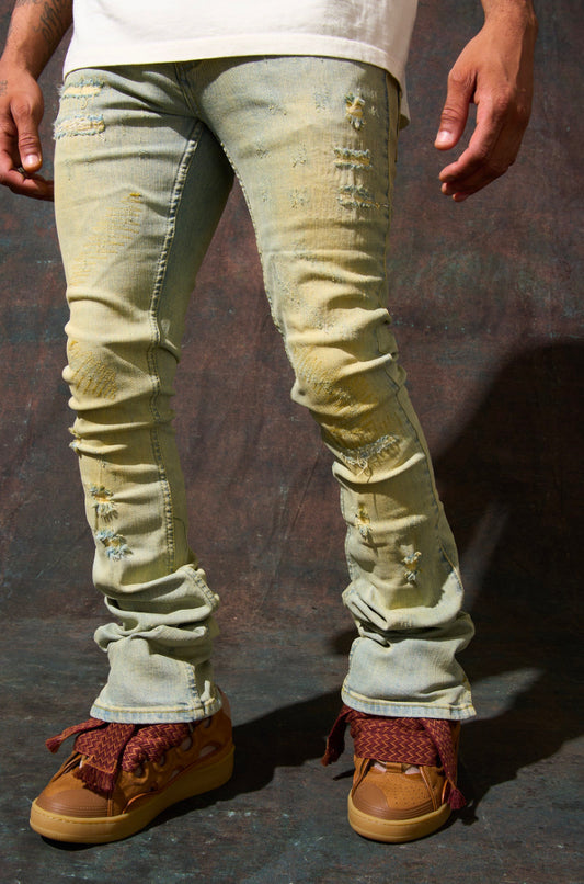 SERENEDE-"TIERRA" STACKED JEANS