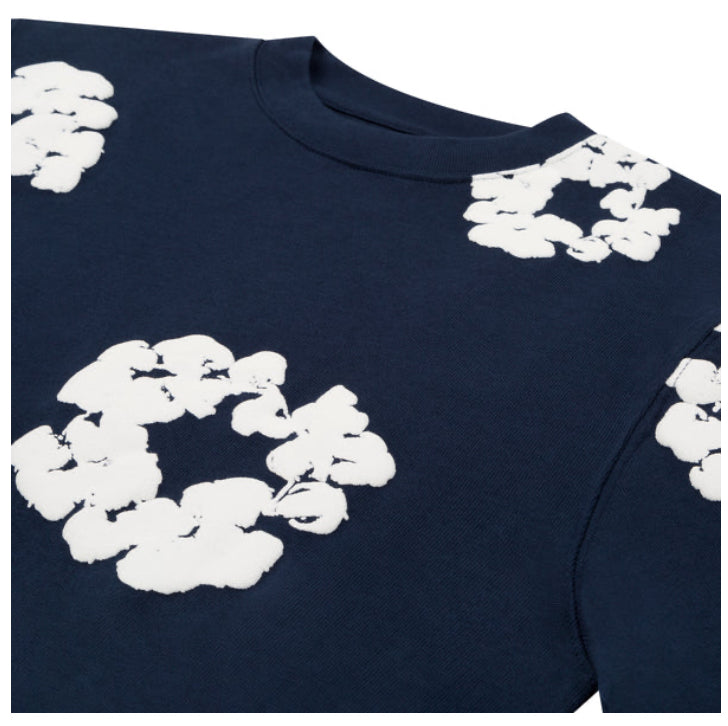 DENIM TEARS-Long Sleeve Cotton Wreath Tee Black-FW24TLS0063