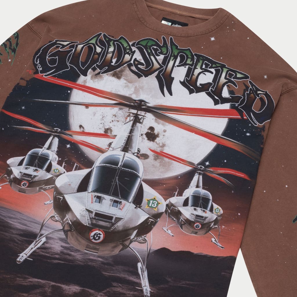 GODSPEED-Air Strike LS T-shirt (Mocha)