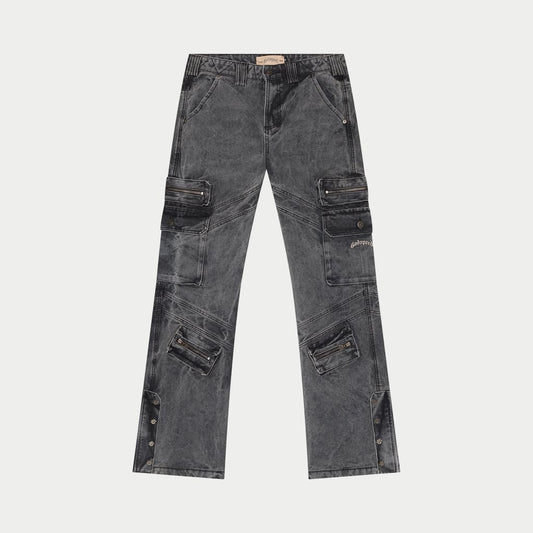GODSPEED-Rockstar Flare Cargo Denim (Grey Wash)