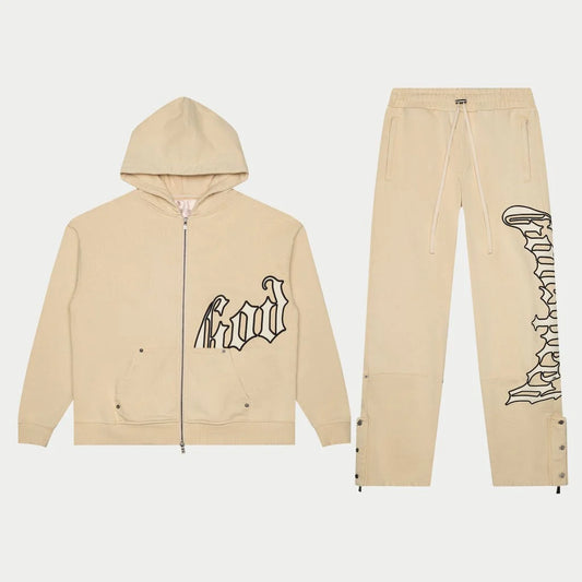 GODSPEED-OG Logo Sweatsuit V2 (Creme/Bone)