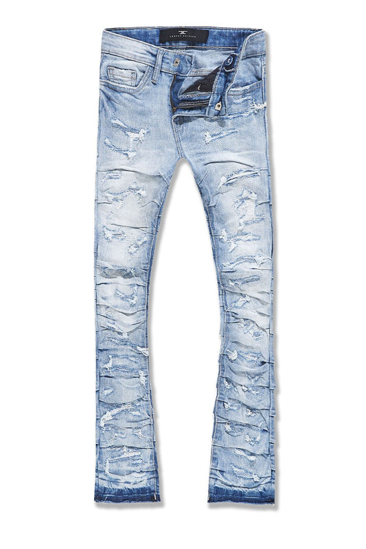 JORDAN CRAIGKIDS- STACKED RIPPLE EFFECT DENIM (SKY BLUE)-JTF1157B