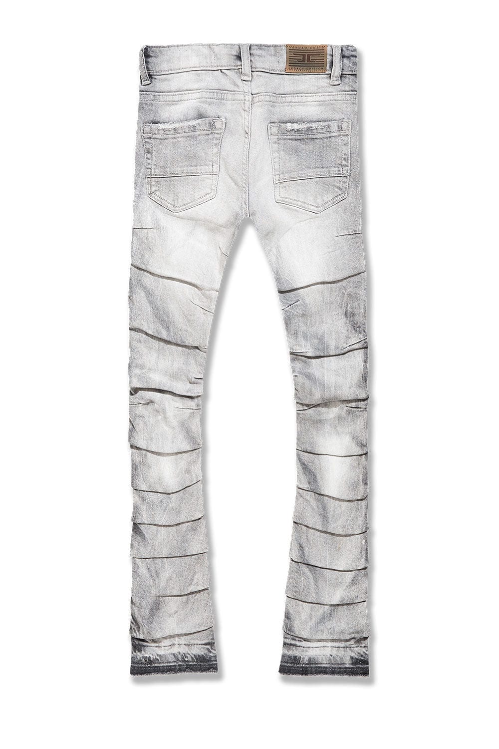 JORDAN CRAIG-KIDS STACKED RIPPLE EFFECT DENIM (ARCTIC GREY)-JTF1157K