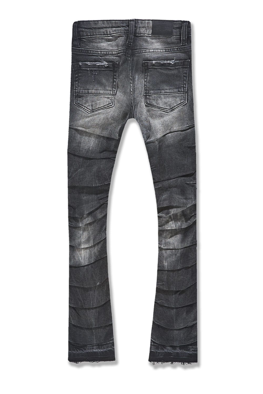 JORDAN CRAIG-KIDS STACKED RIPPLE EFFECT DENIM (BLACK SHADOW)-JTF1157K