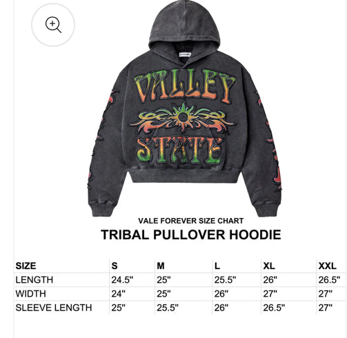 VALE-TRIBAL PULLOVER HOODIE