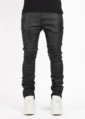 GUAPI-ALL BLACK ICON DENIM V2-297ABIDV2