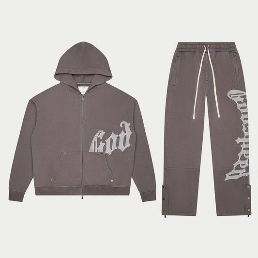 GODSPEED-OG Logo Sweatsuit V2 (Stone Grey)