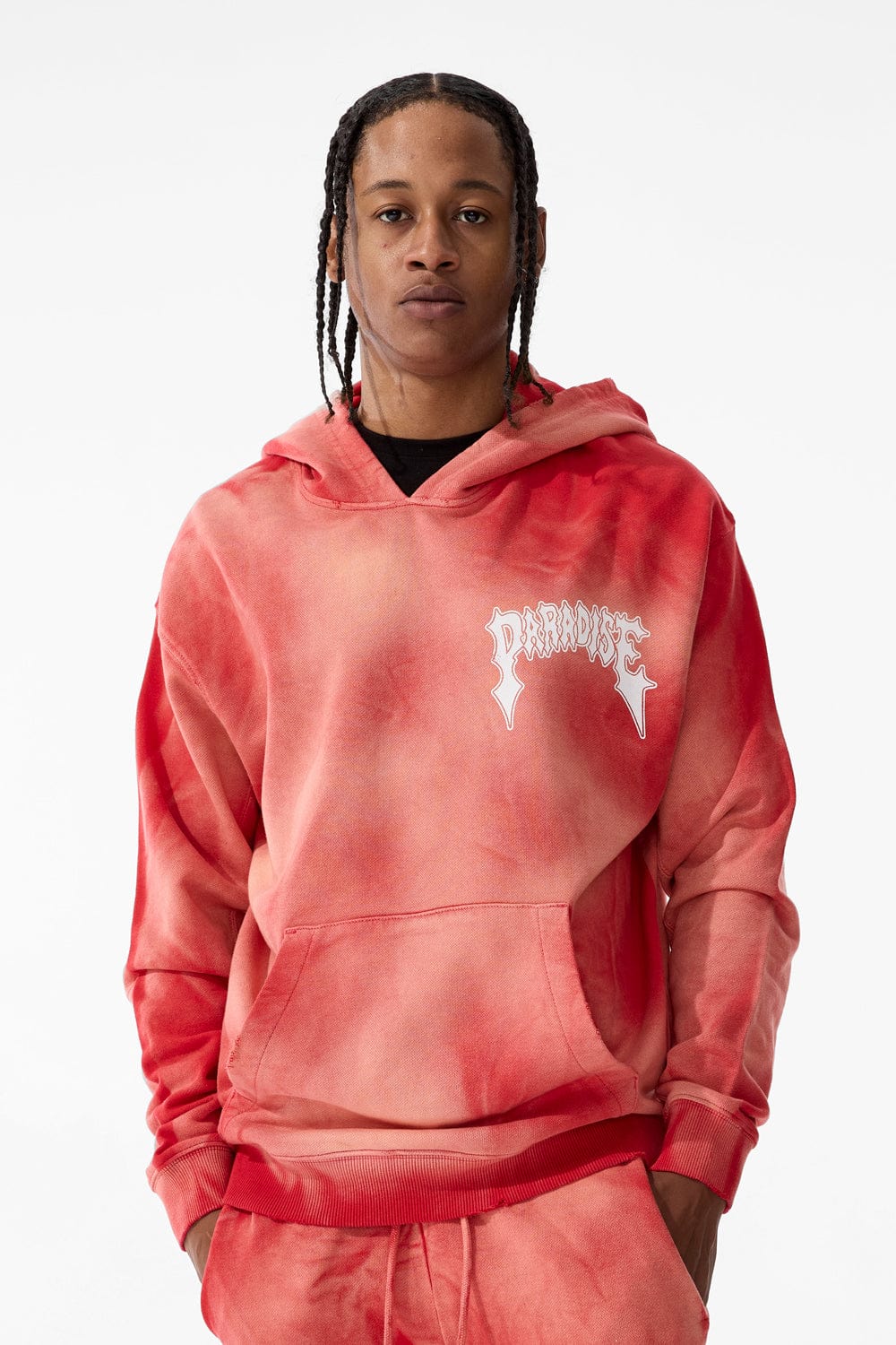 JORDAN CRAIG-AFTERLIFE PULLOVER HOODIE (RED)8631H