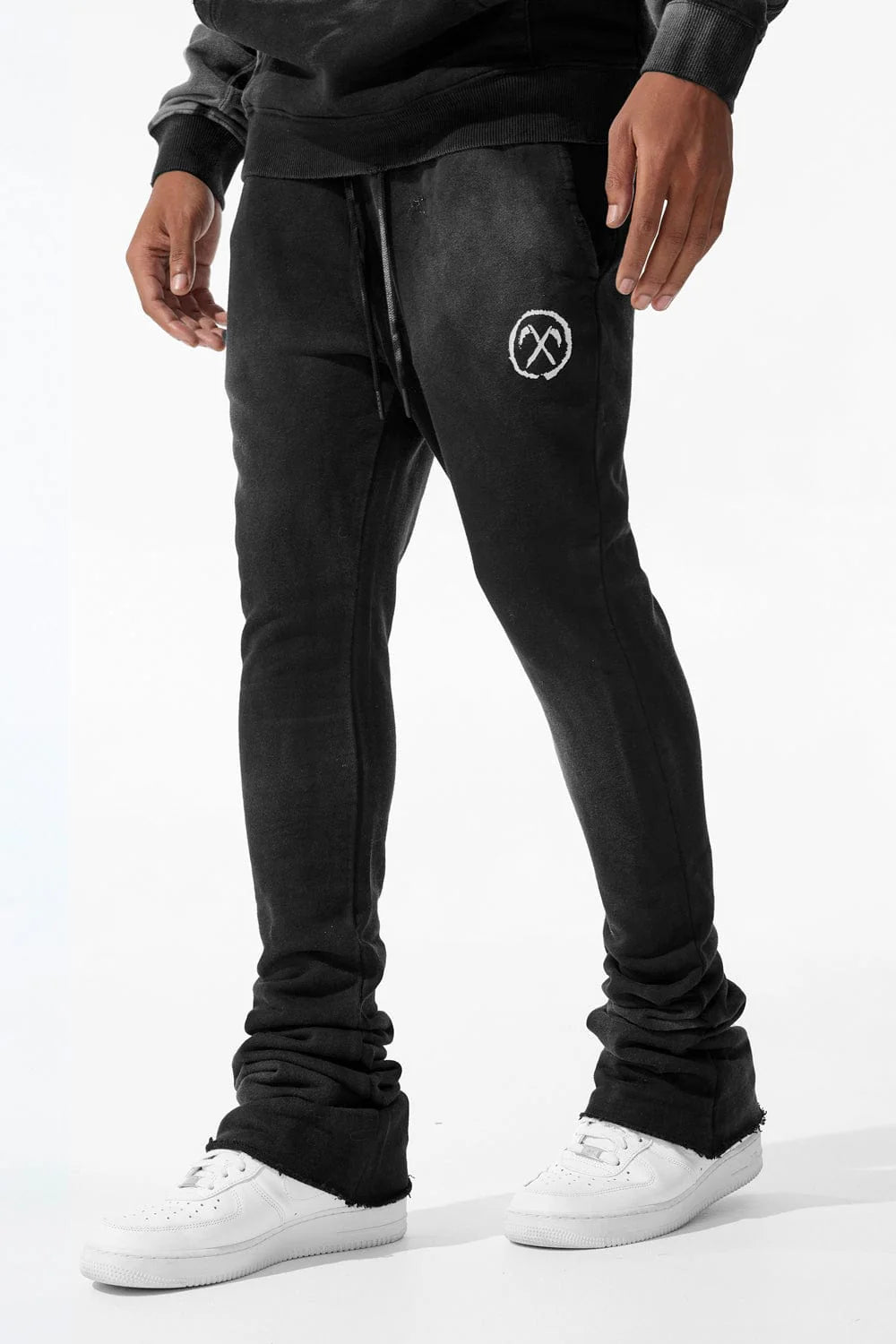 JORDAN CRAIG-AFTERLIFE STACKED SWEATPANTS (BLACK SHADOW)-8631L