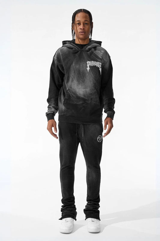 JORDAN CRAIG-AFTERLIFE STACKED SWEATPANTS (BLACK SHADOW)-8631L