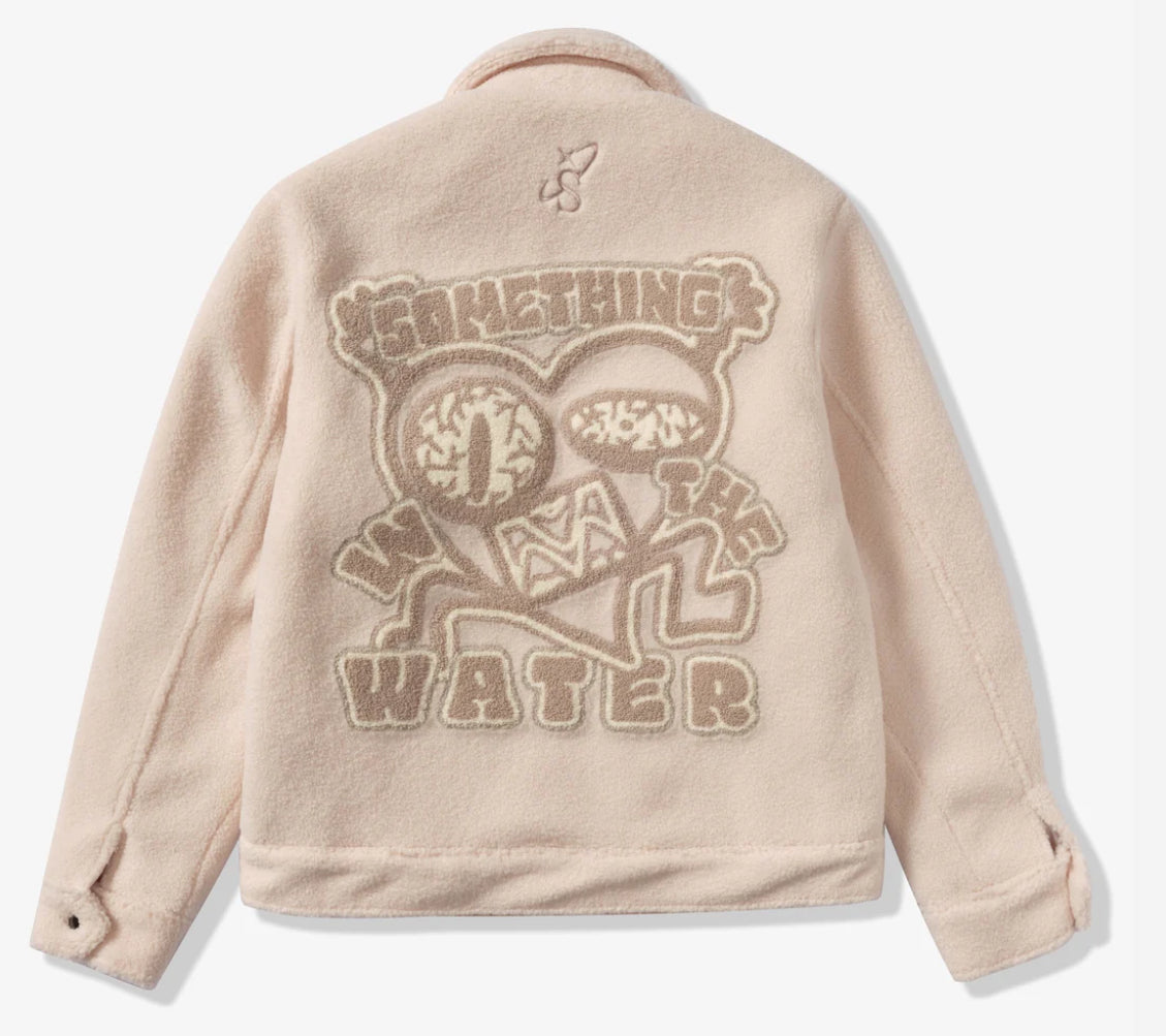SUGARHILL-"TOXINS" PLUSH JACKET (IVORY)SH24-HOL-12